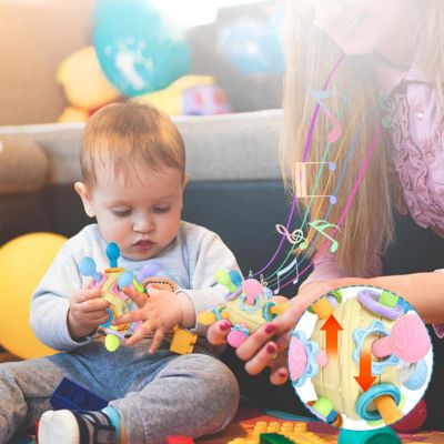 Balle Sensorielle Bébé - Jouet de Dentition et Éveil Multifonctionnel - ESPACE DES BEBES