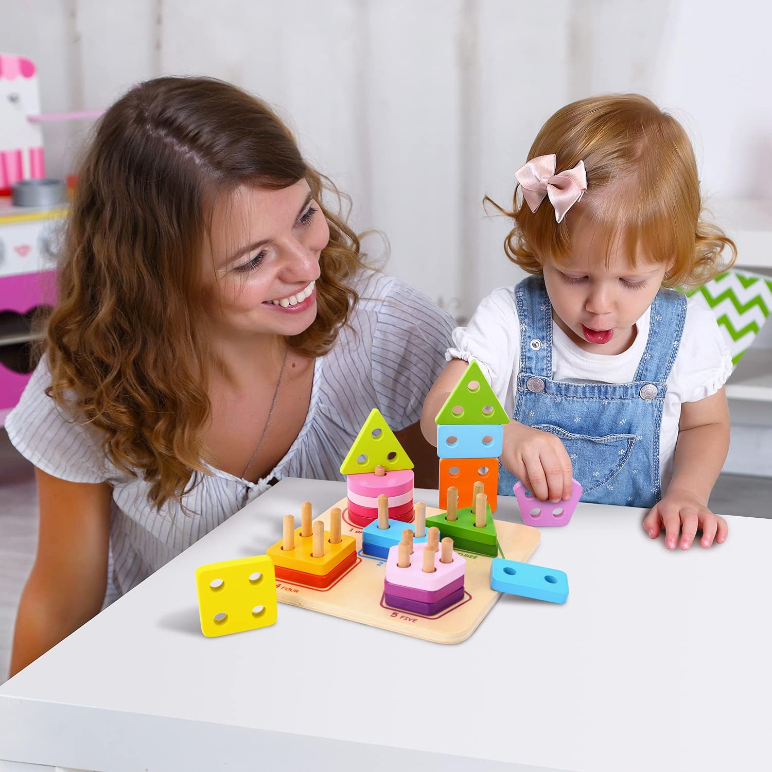 Jeu de Tri Montessori en Bois - ESPACE DES BEBES